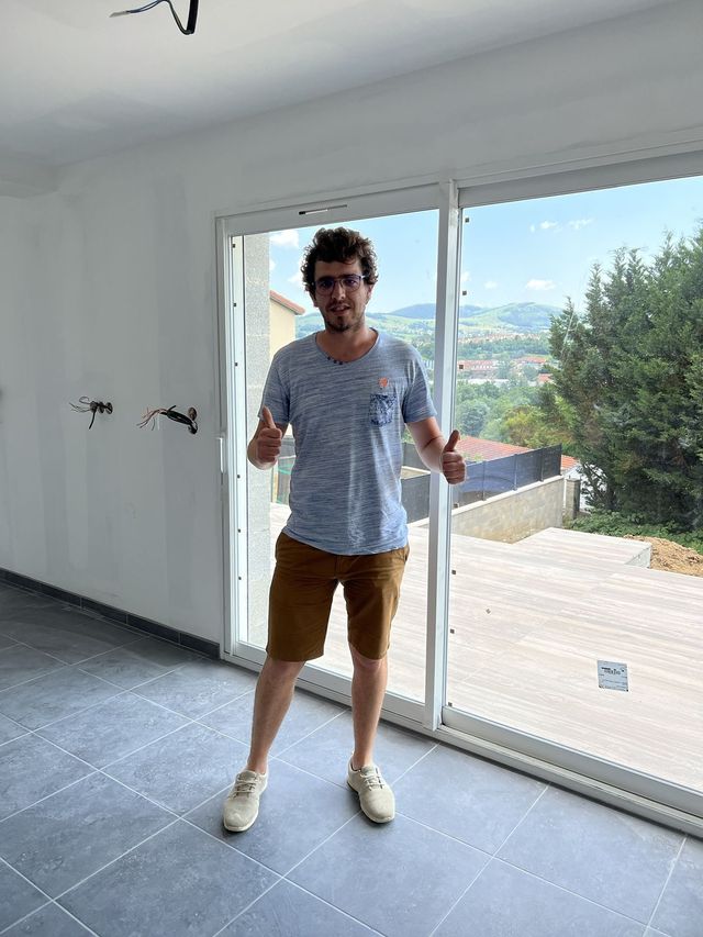 Client satisfait : sol et terrasse