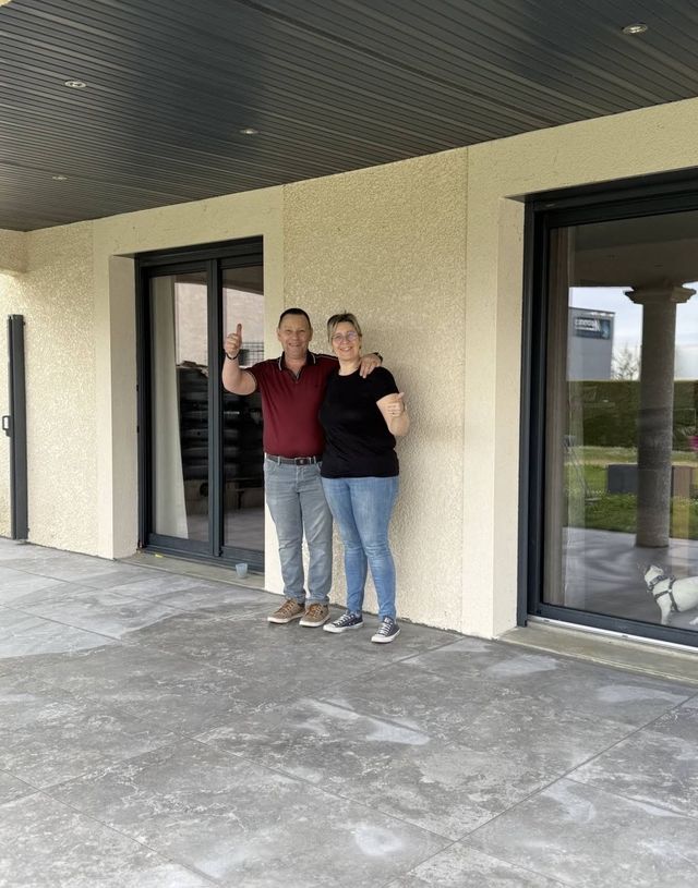 Client satisfait : terrasse couverte